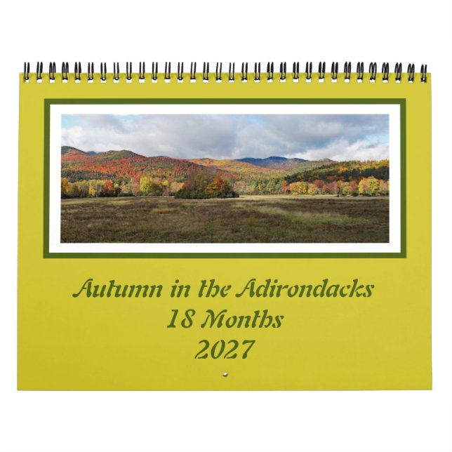 Calendrier Adirondack Couleurs d'Automne 18 Mois (Protection)
