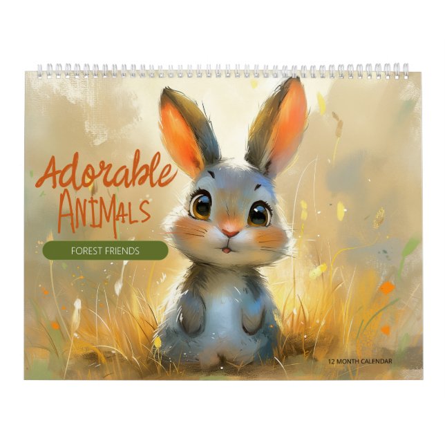 Calendrier Adorable Animals: Forest Friends 1 (Protection)