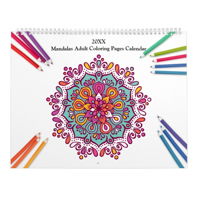 Calendrier adulte de coloration de mandalas (Protection)