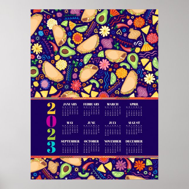 Calendrier Affiche 2023 Festa Taco (Devant)
