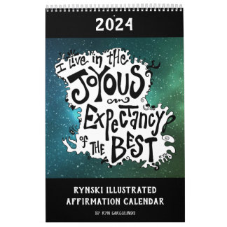 Calendrier Affirmations illustrées de Rynski