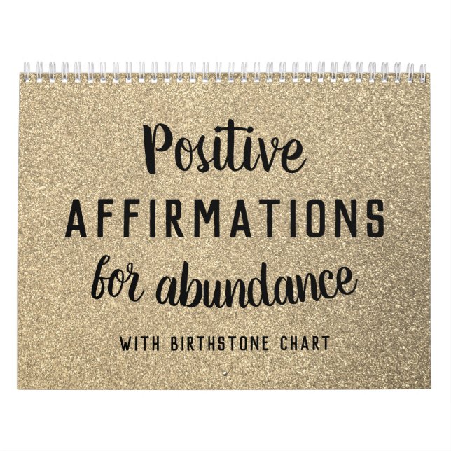 Calendrier Affirmations positives Parties scintillant de pier (Protection)