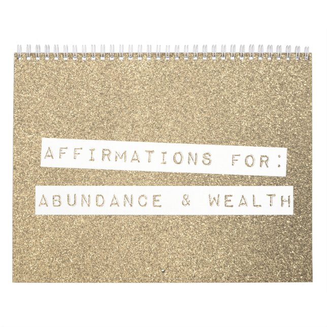 Calendrier Affirmations positives Parties scintillant de pier (Protection)