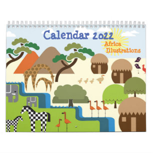 Calendrier Afrique Illustrations