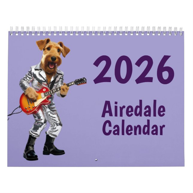 Calendrier Airedale Calendar (Protection)