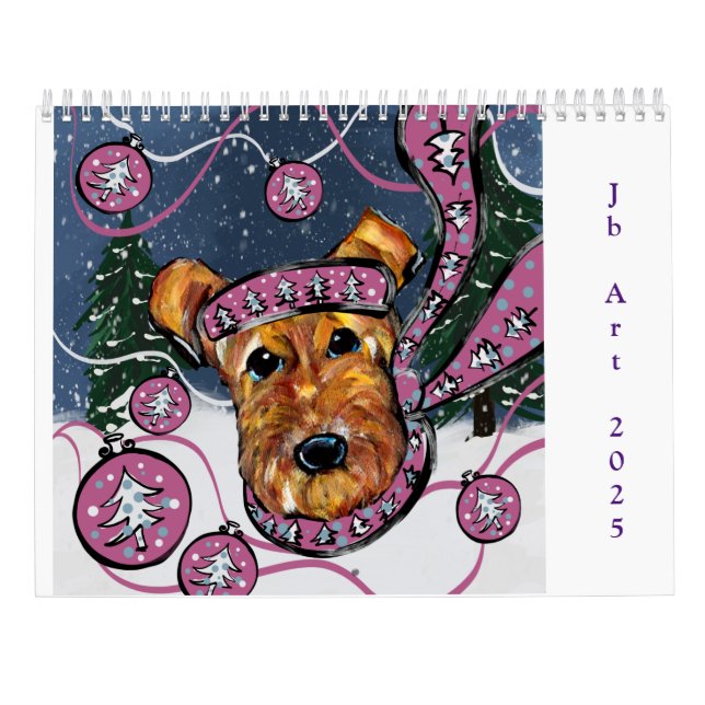 Calendrier Airedale Terrier  (Dos)