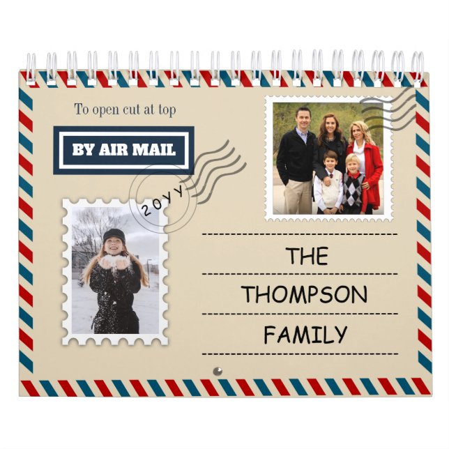 Calendrier Airmail & Postcard Ajouter votre Instagram Photo 2 (Protection)