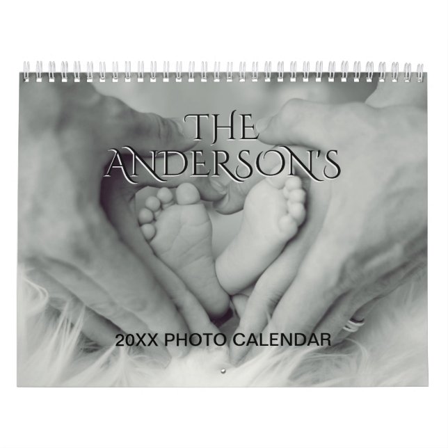 Calendrier Ajouter Votre Propre Photo 2 Pages Moyen Calendrie (Protection)