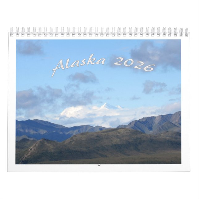 Calendrier Alaska 2026 Calendar (Protection)