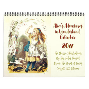 Calendrier Alice au pays des merveilles classiques Illustrati