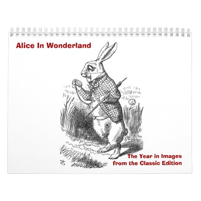 Calendrier Alice au pays des merveilles, l'année dans les (Protection)
