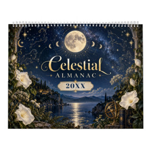 Calendrier Almanach céleste Lune & Botanique Zodiaque