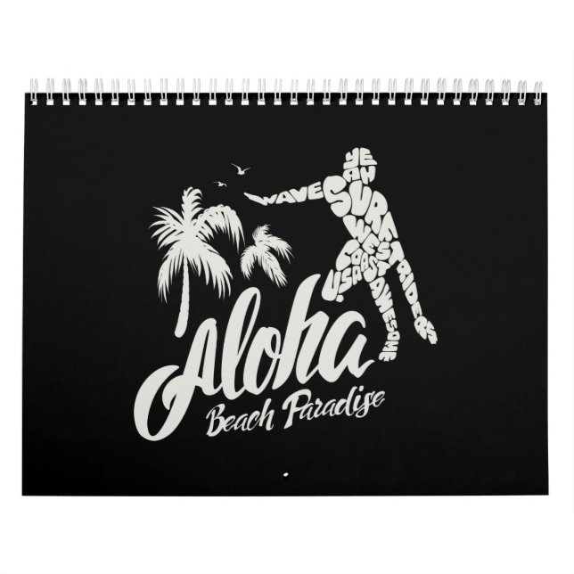Calendrier aloha beach paradis (Protection)