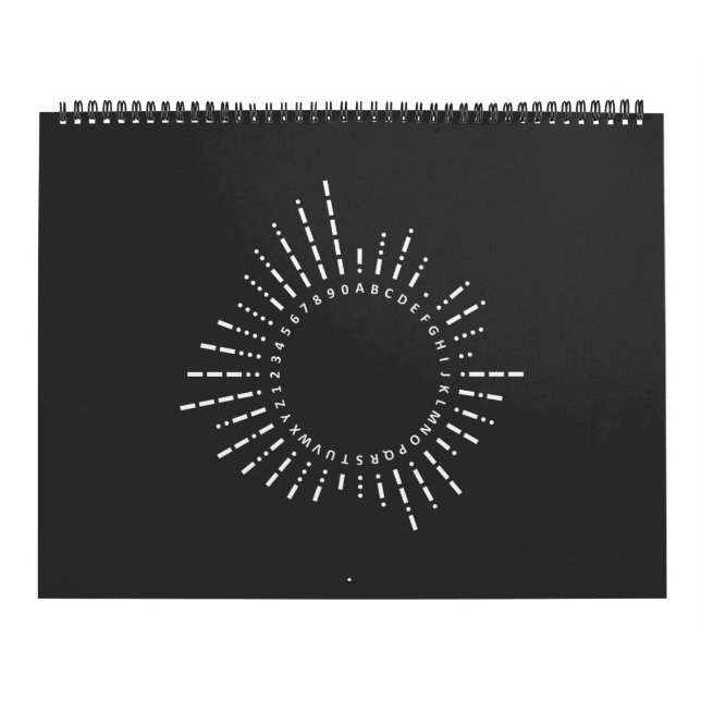 Calendrier Alphabet Code Morse (Protection)