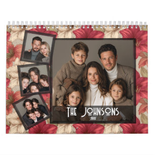 Calendrier Amaryllis Tropicale Heureux Couple Perpétuel
