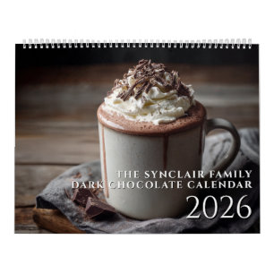 Calendrier Amateur de dessert au chocolat personnalisé Beaux-