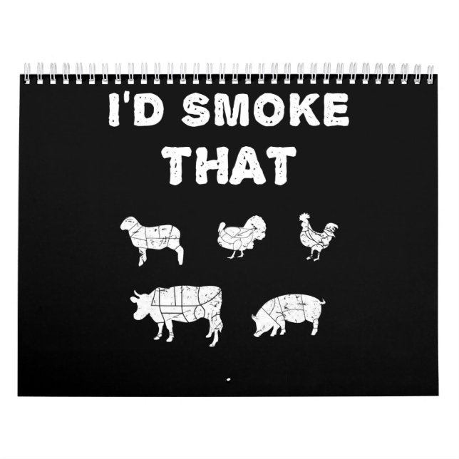 Calendrier Amateurs de barbecue | ID Fumée que le chef fumeur (Protection)