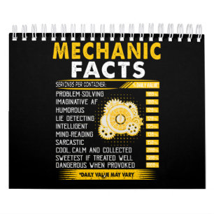 Calendrier Amateurs mécaniques Faits mécaniques