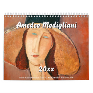 Calendrier Amedeo Modigliani