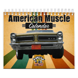Calendrier américain de voitures de muscle