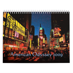 Calendrier américain d'odyssée - coutume… -