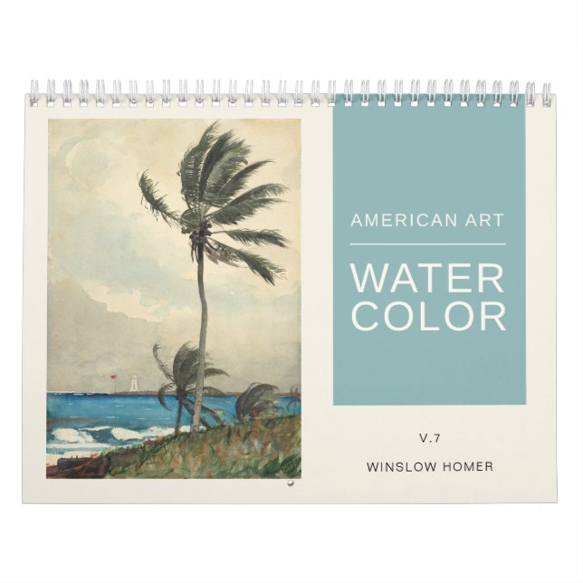 Calendrier American Art Winslow Homer Aquarelle Peintures (Protection)