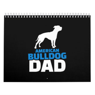 Calendrier American Bulldog Dad Cadeau Premium pour Bulldog L