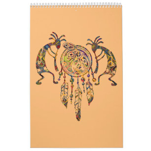 Calendrier Amérindien Kokopelli Whale Dreamcatcher 2