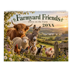 Calendrier Amis de la Ferme Animaux de la Campagne