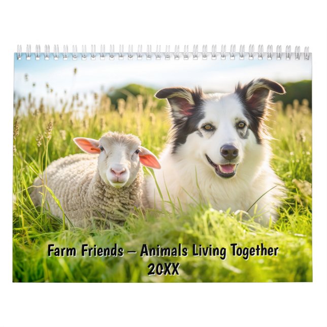 Calendrier Amis de la ferme – Les animaux vivant ensemble (Protection)