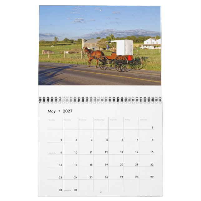Calendrier Amish 2020 (Mai 2027)