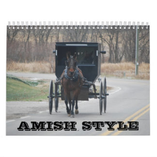 Calendrier amish de style