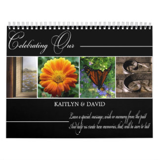 Calendrier AMOUR de Guestbook de mariage dans la photographie