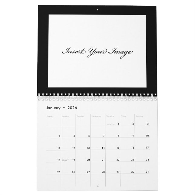 Calendrier AMOUR de Guestbook de mariage dans la photographie (Jan 2026)