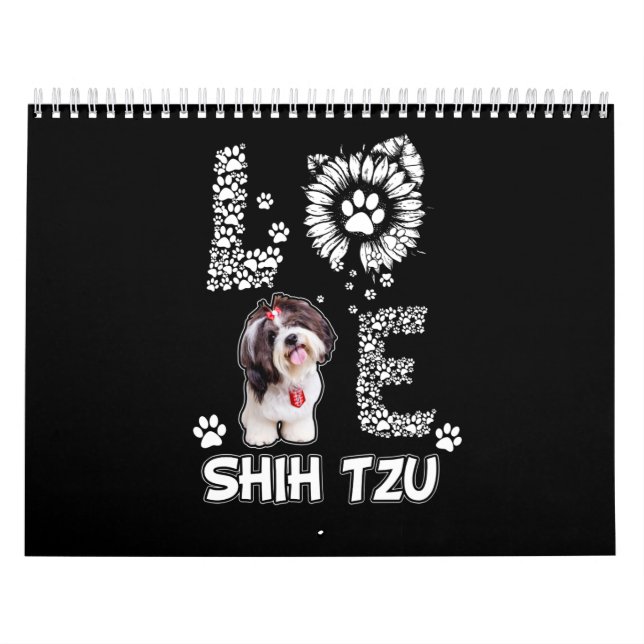 Calendrier Amoureux des chiens| Magnifique Shih Tzu (Protection)