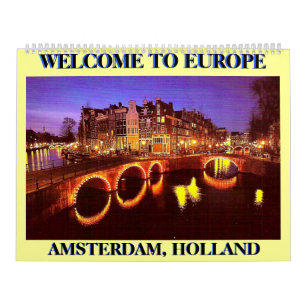 Calendrier AMSTERDAM 1, AMSTERDAM, HOLLANDE,… - customisé