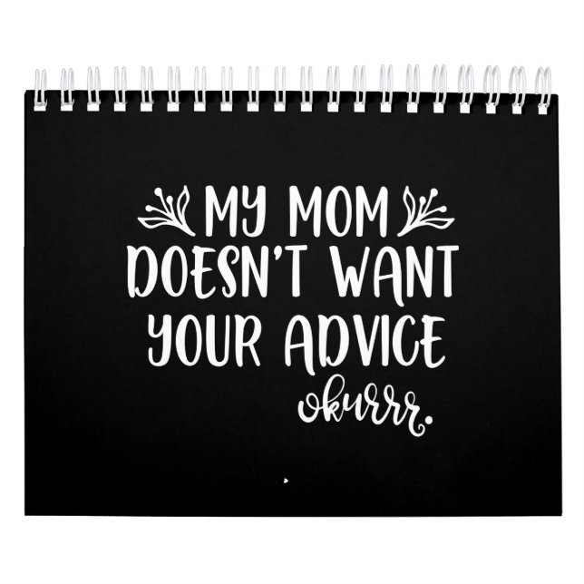 Calendrier Amusant Conception Maman Pour Moms (Protection)