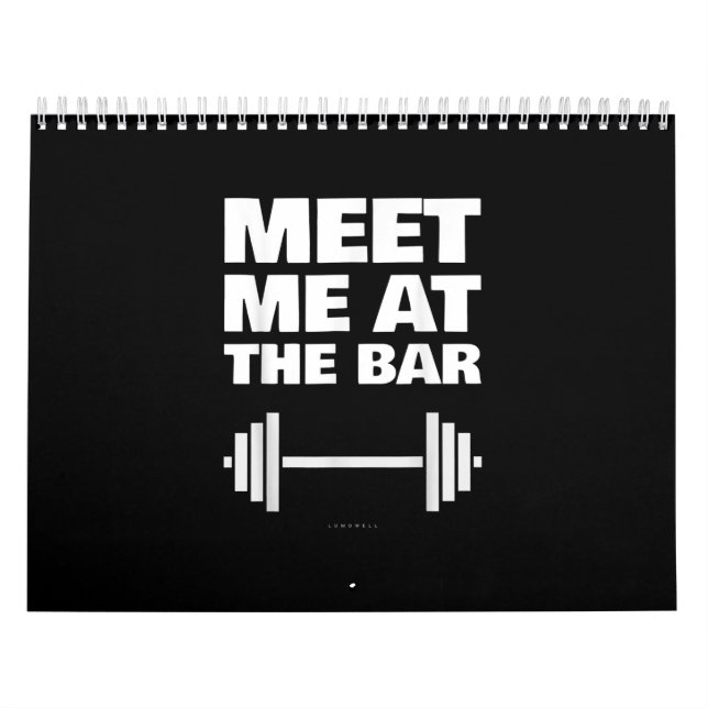 Calendrier Amusant Gymnase Ts Me Rencontre Au Bar Gym Lover C (Protection)