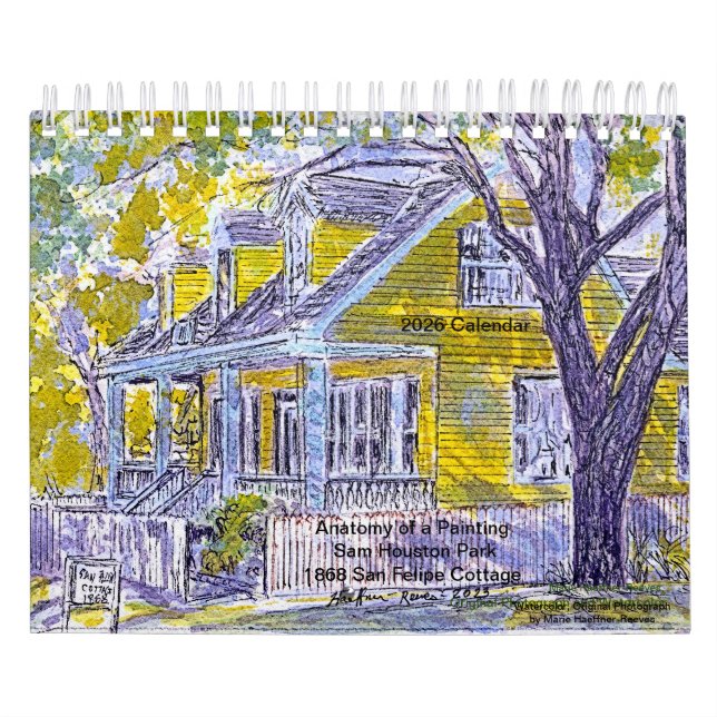 Calendrier Anatomie d'un tableau : Sam Houston Park 1868  Acc (Protection)