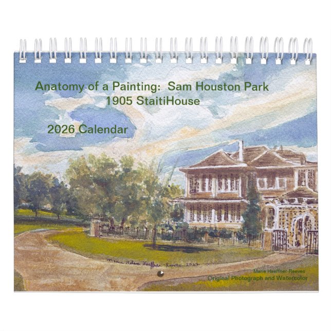 Calendrier Anatomy of a Painting: Sam Houston Park 1905  Home (Protection)