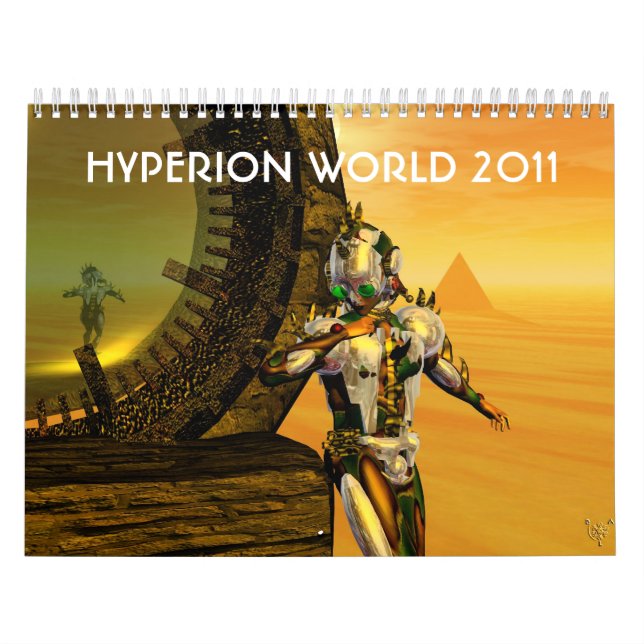 Calendrier ANDROIDES, CYBORGS DE HYPERION WORLD 2017 Sci-Fi (Protection)