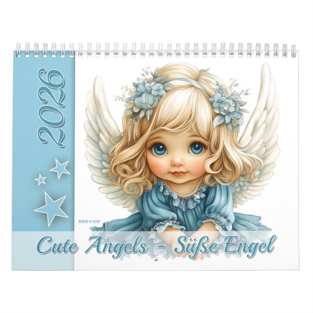 Calendrier Angels mignons - Süße Engel 2026 (Protection)