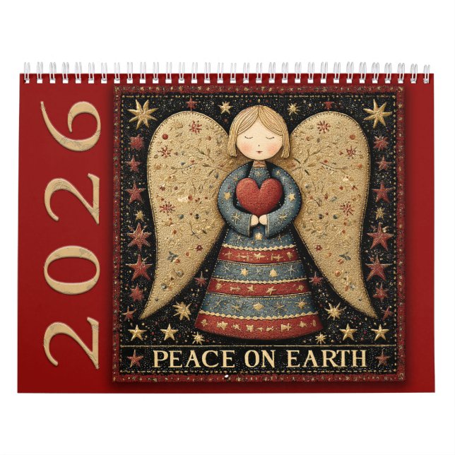 Calendrier Angels –  Peace on Earth 2026 (Protection)
