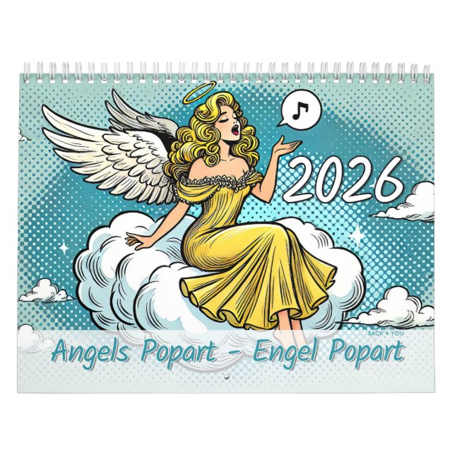 Calendrier Angels Popart - Engel Popart 2026 (Protection)