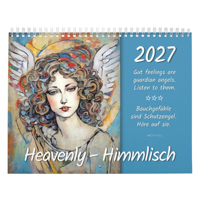 Calendrier Anges célestes – Himmlische Engel 2027 (Protection)