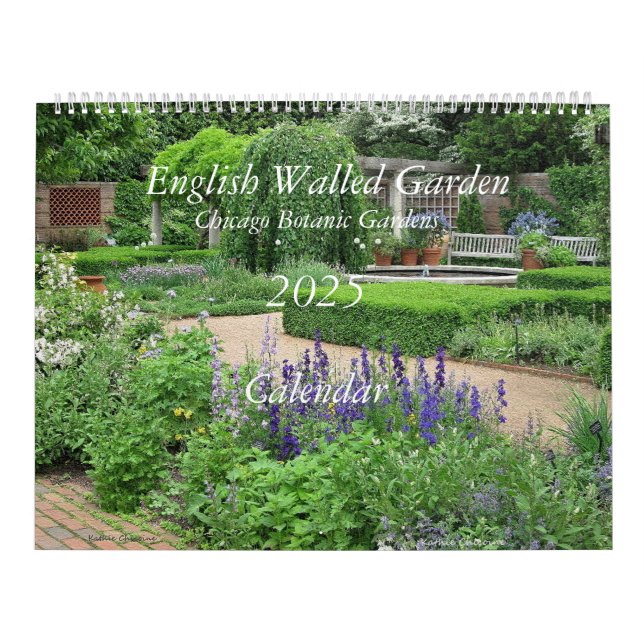 Calendrier Anglais Walled Garden 2025 (Protection)