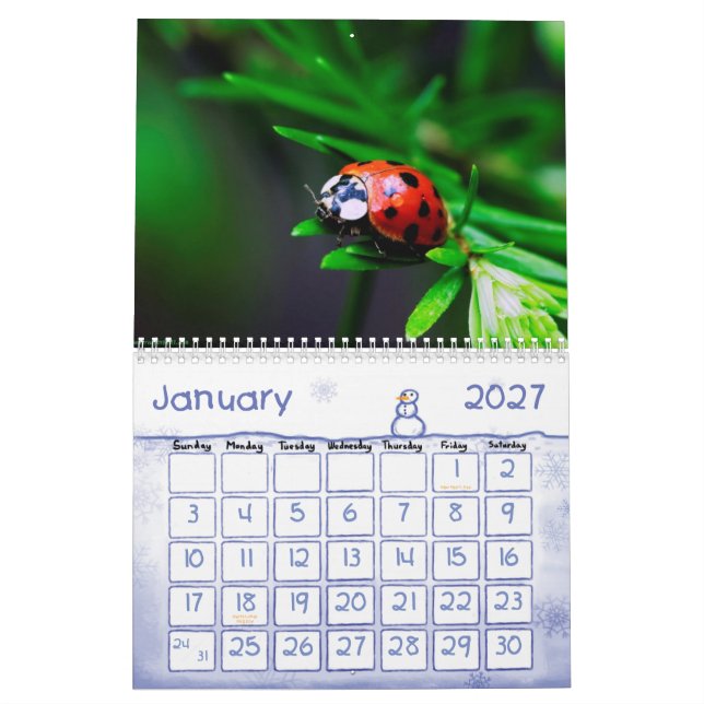 Calendrier animal 5 (Jan 2027)