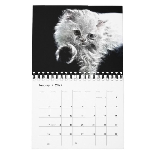 Calendrier animal des portraits 2012 de fractale (Jan 2027)