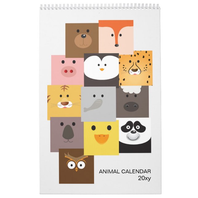 Calendrier animal enfants (Protection)