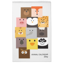 Calendrier animal enfants
